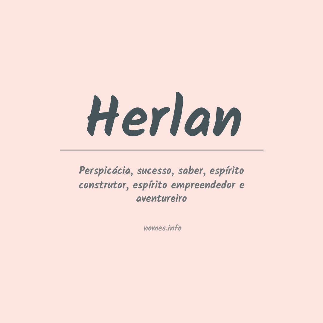 Significado do nome Herlan