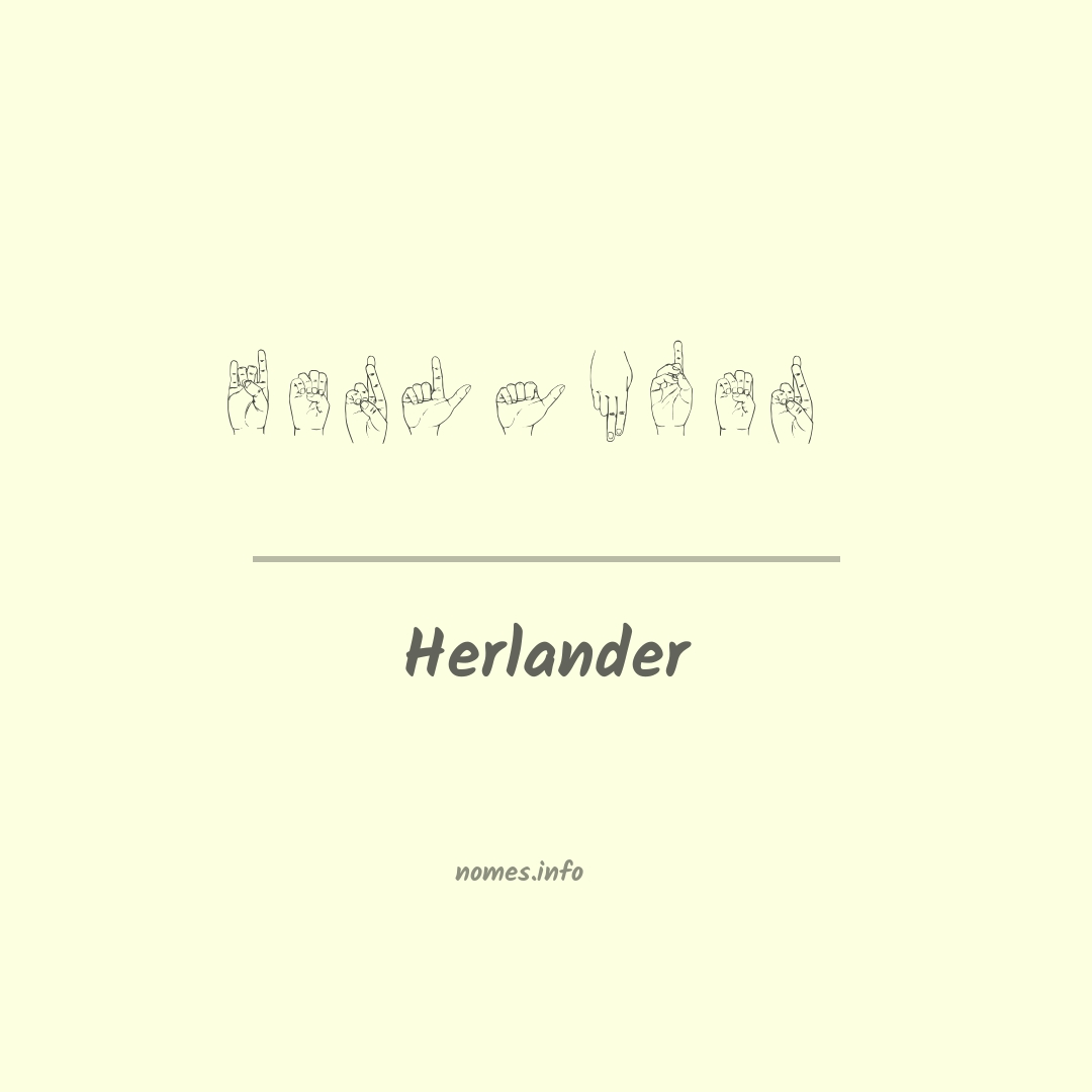 Herlander em Libras
