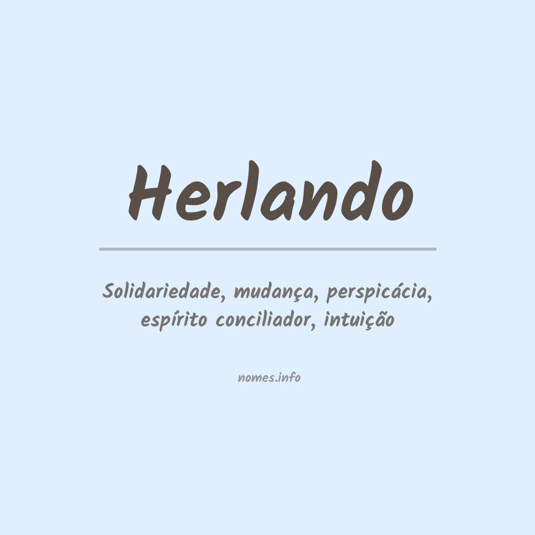 Significado do nome Herlando