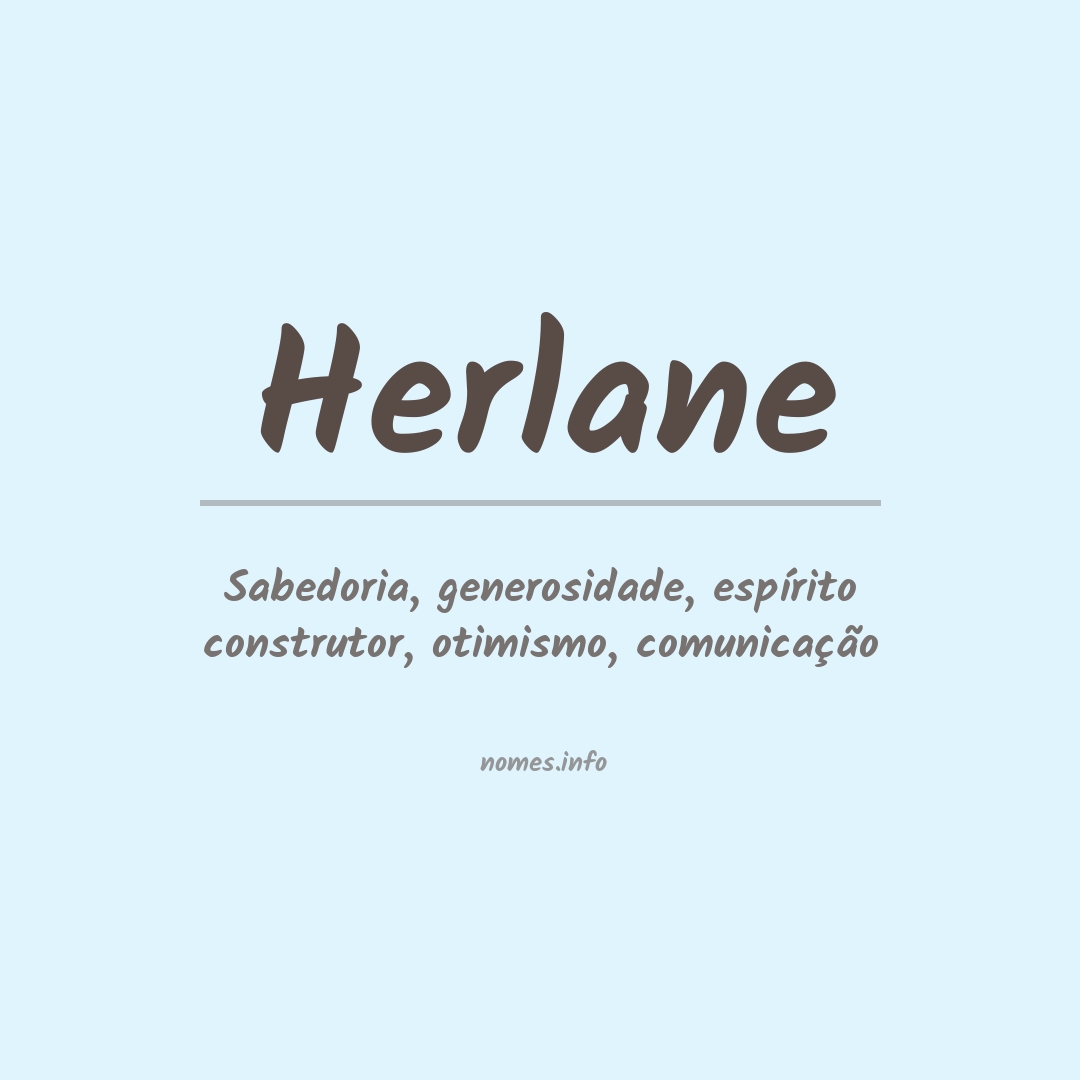 Significado do nome Herlane