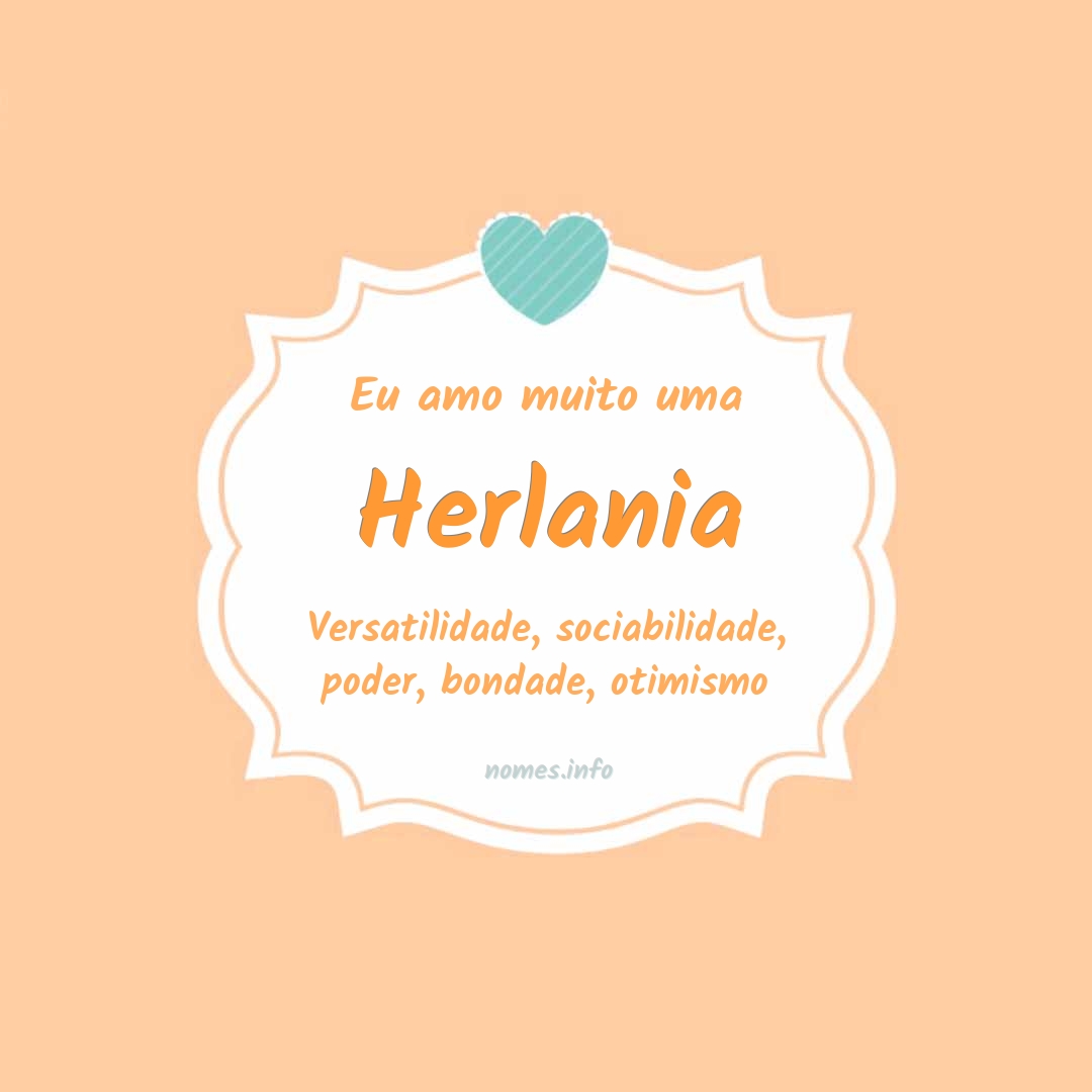 Eu amo muito Herlania