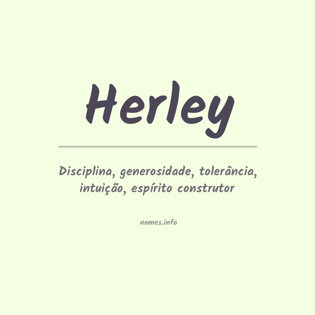 Significado do nome Herley