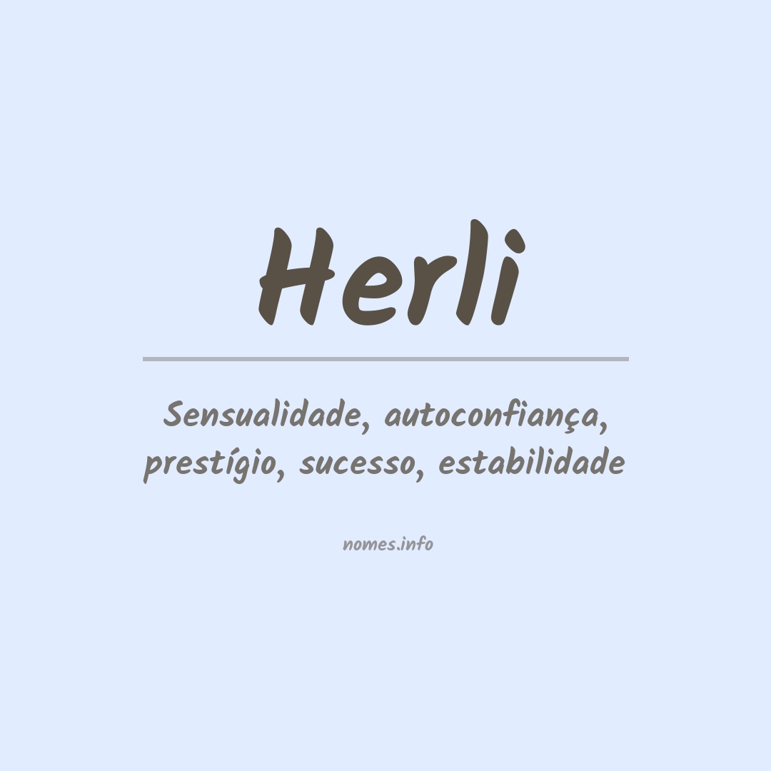 Significado do nome Herli