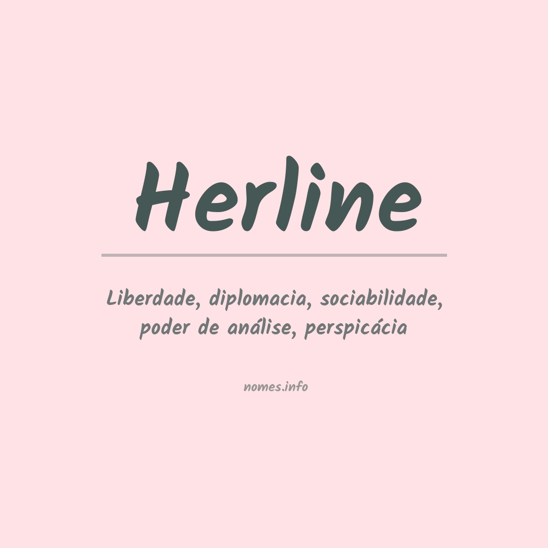 Significado do nome Herline