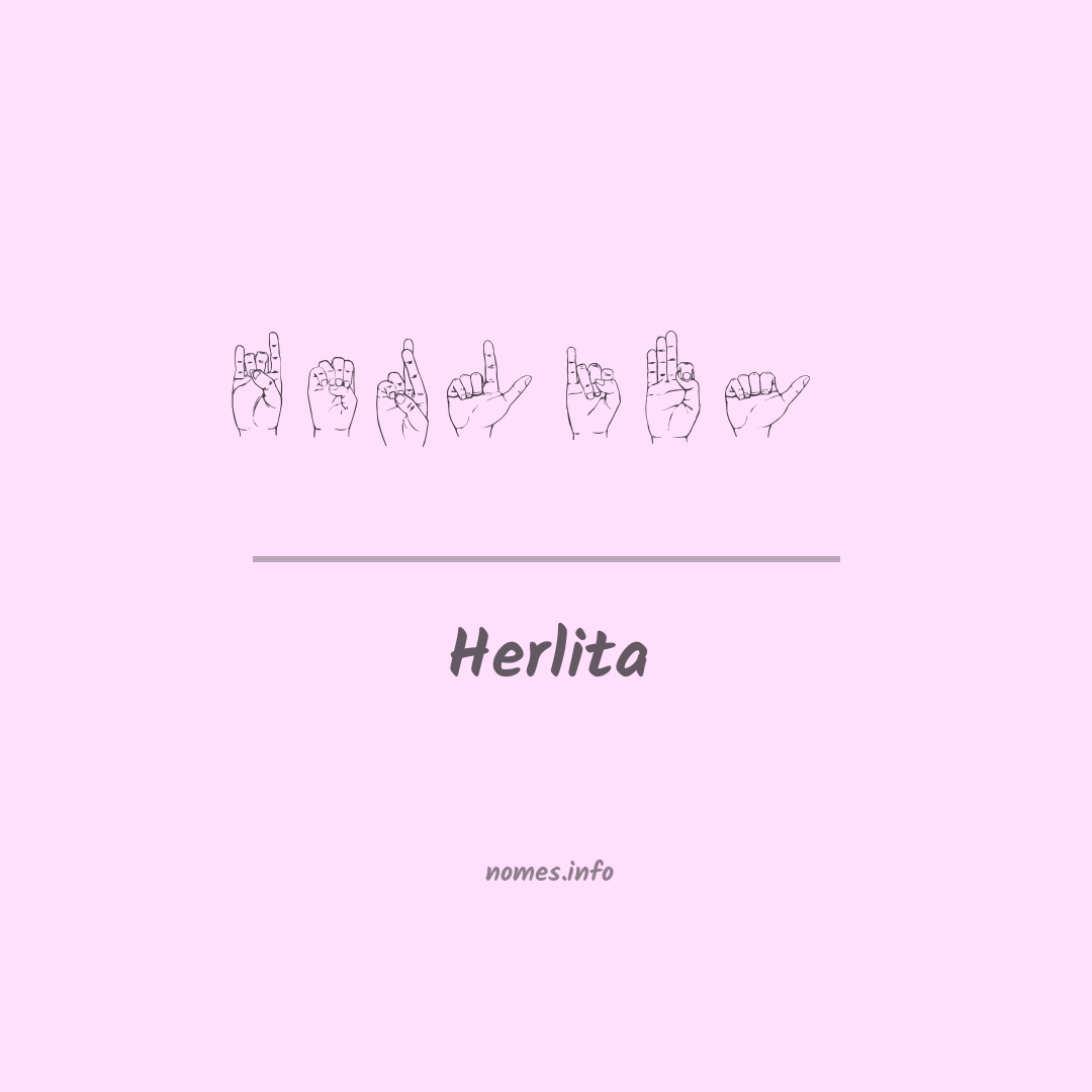 Herlita em Libras