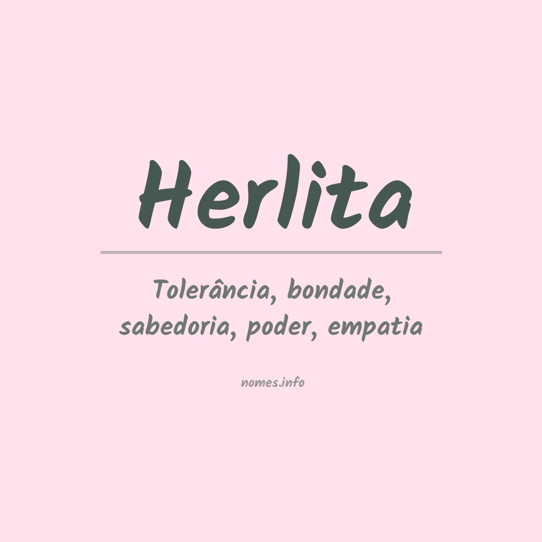 Significado do nome Herlita