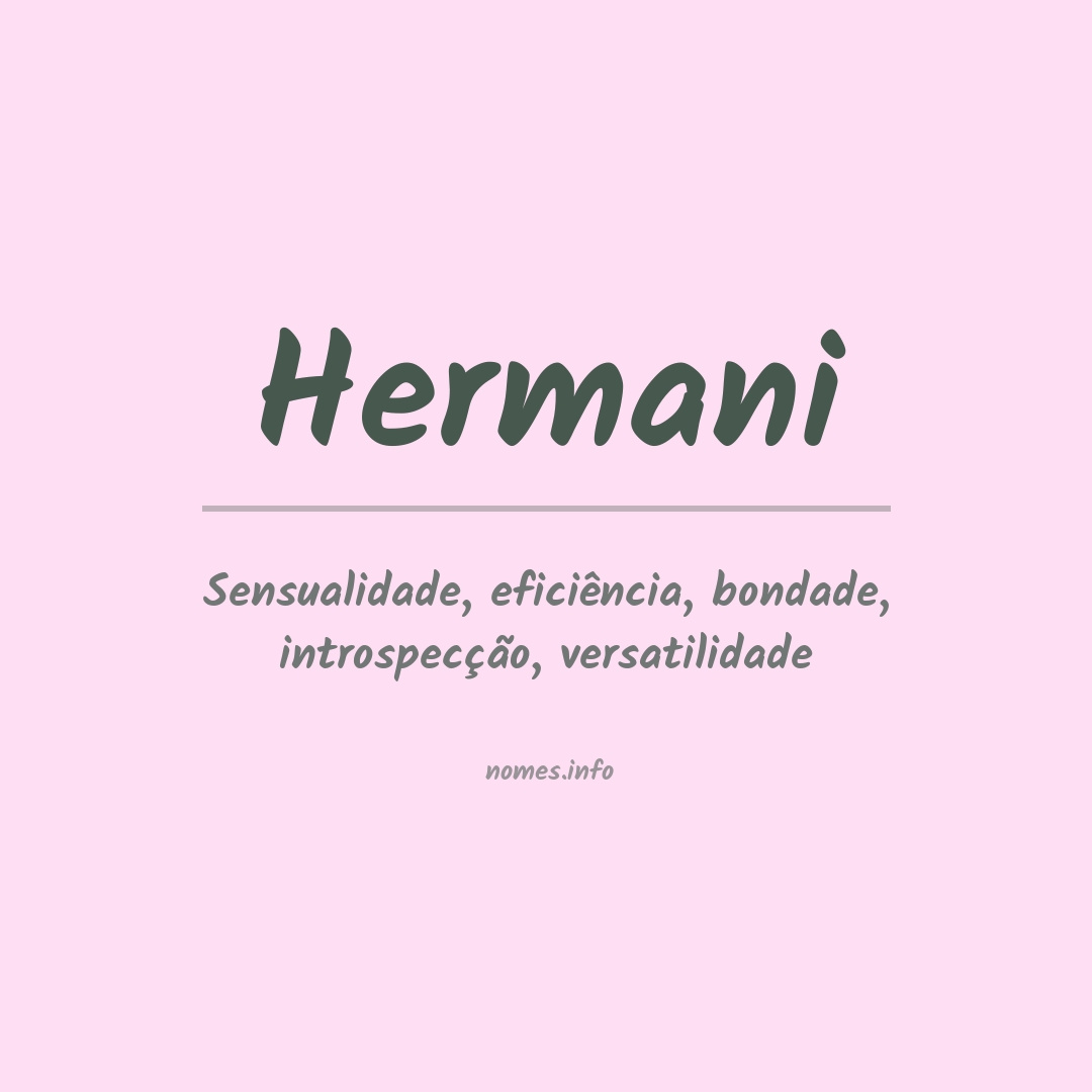 Significado do nome Hermani