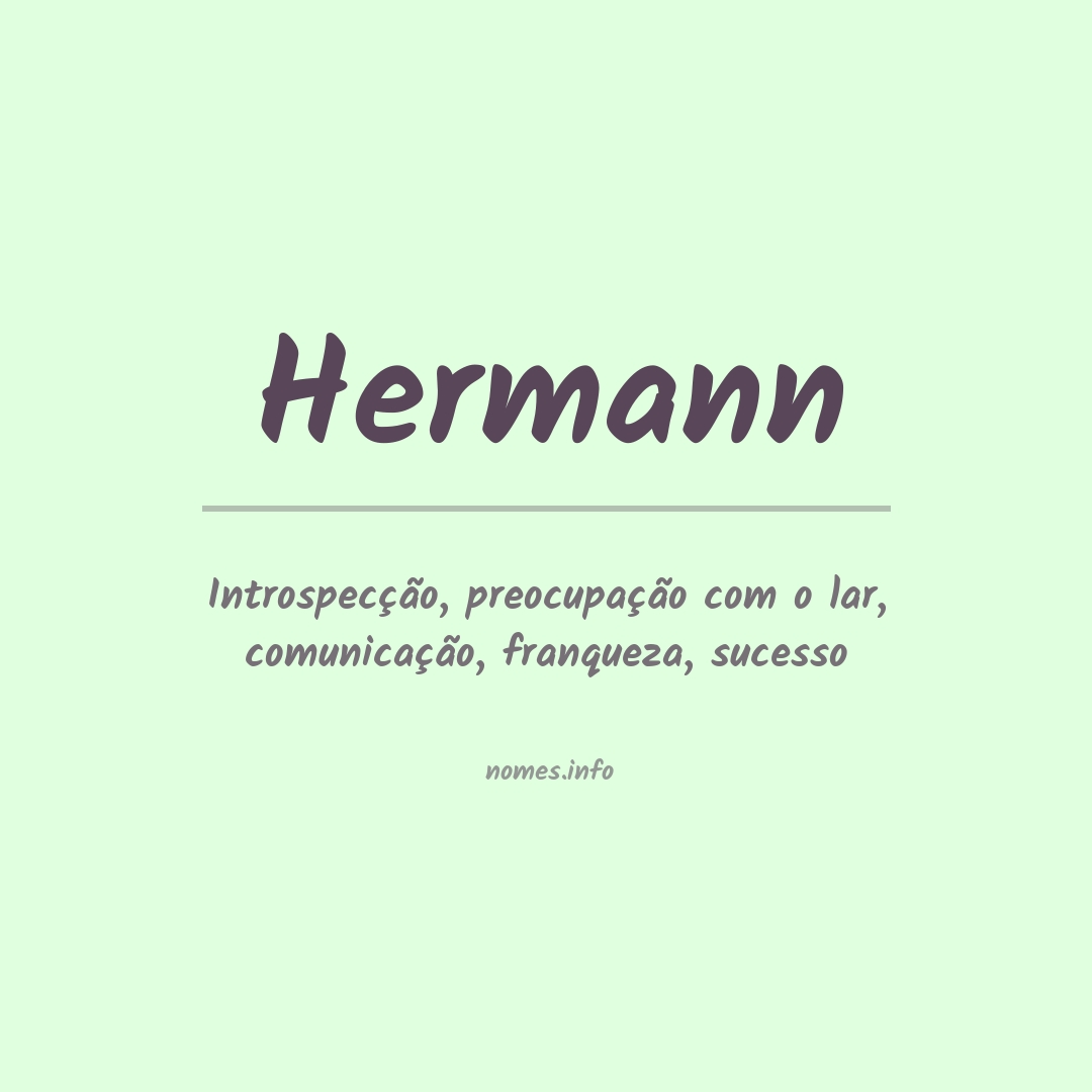 Significado do nome Hermann