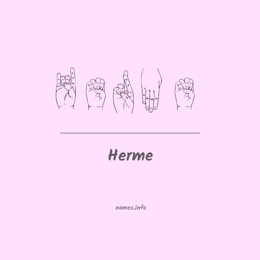 Herme em Libras