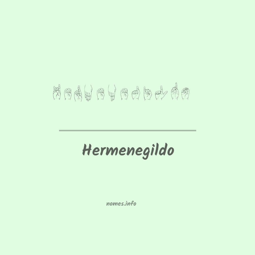 Hermenegildo em Libras