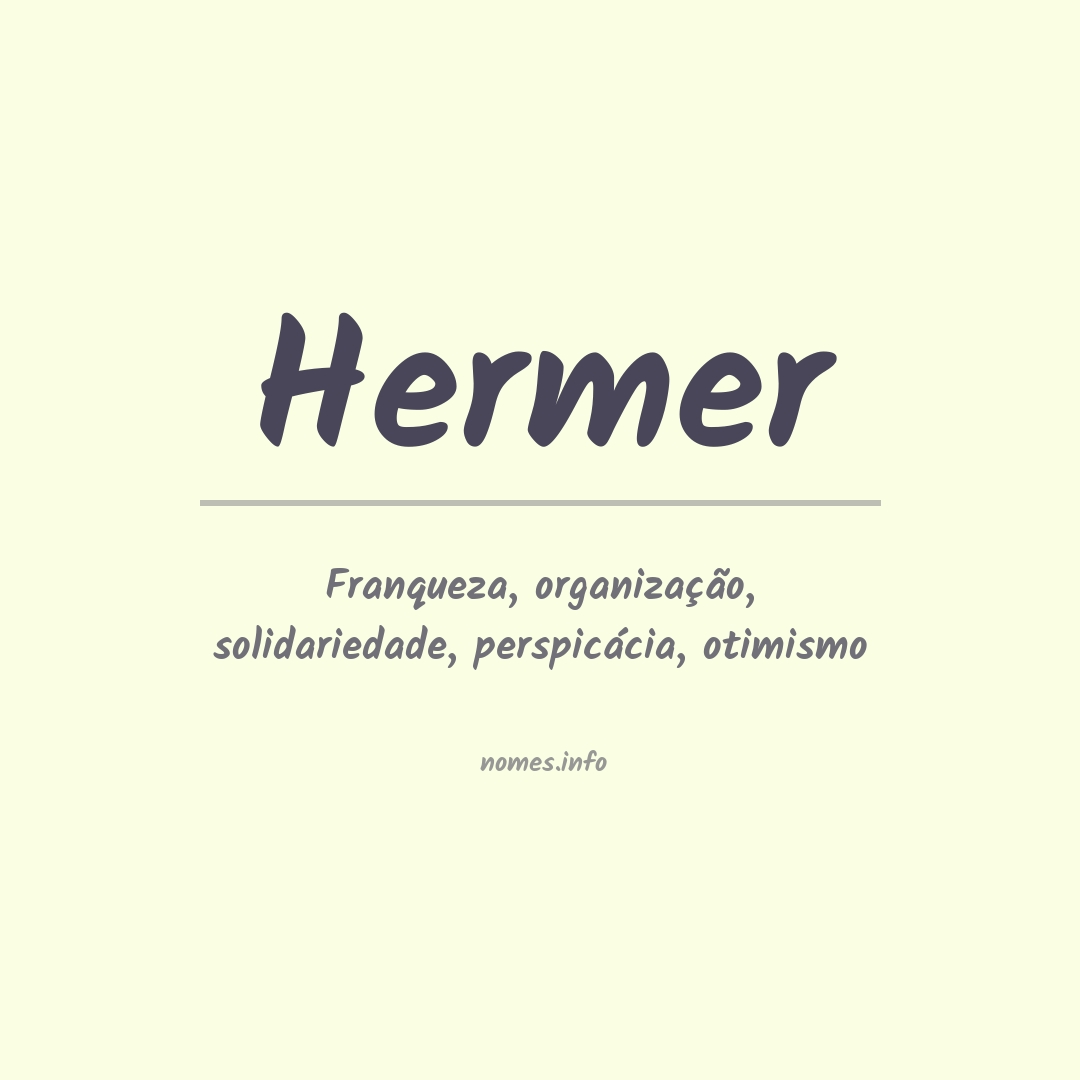 Significado do nome Hermer