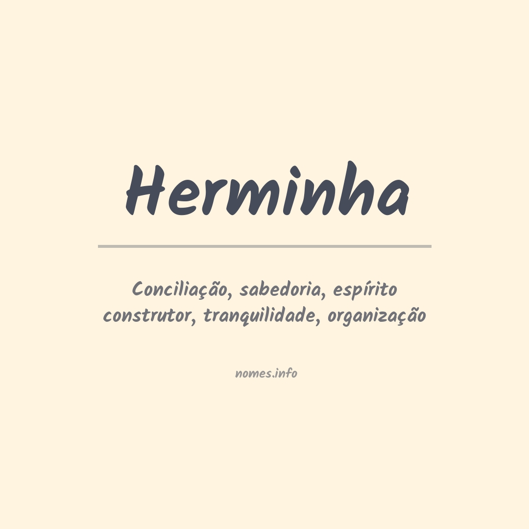 Significado do nome Herminha