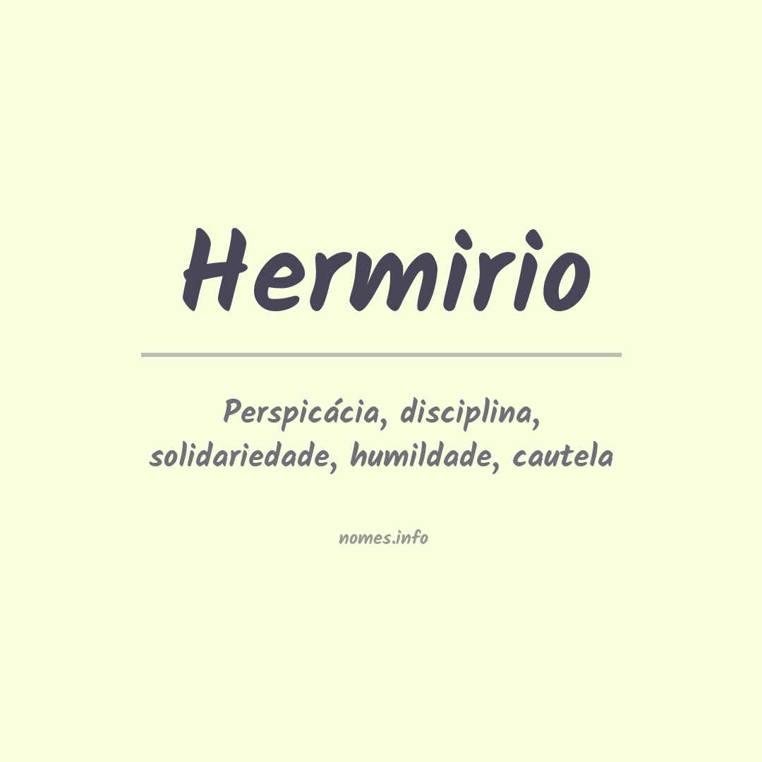 Significado do nome Hermirio
