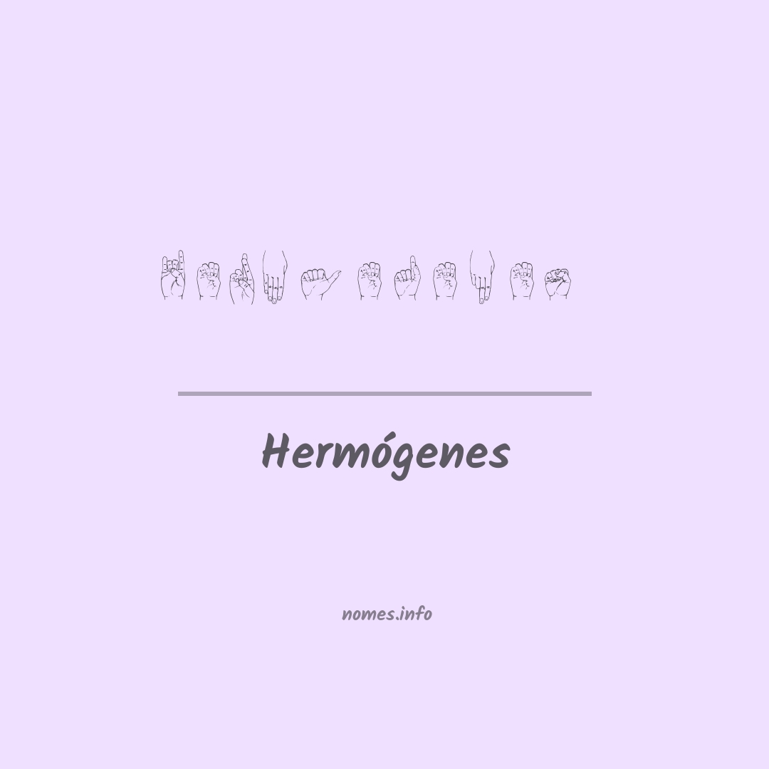 Hermógenes em Libras