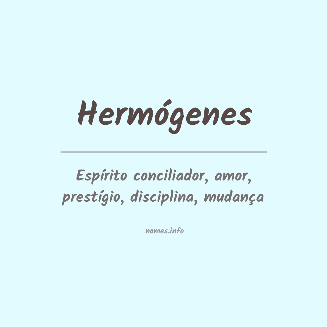Significado do nome Hermógenes