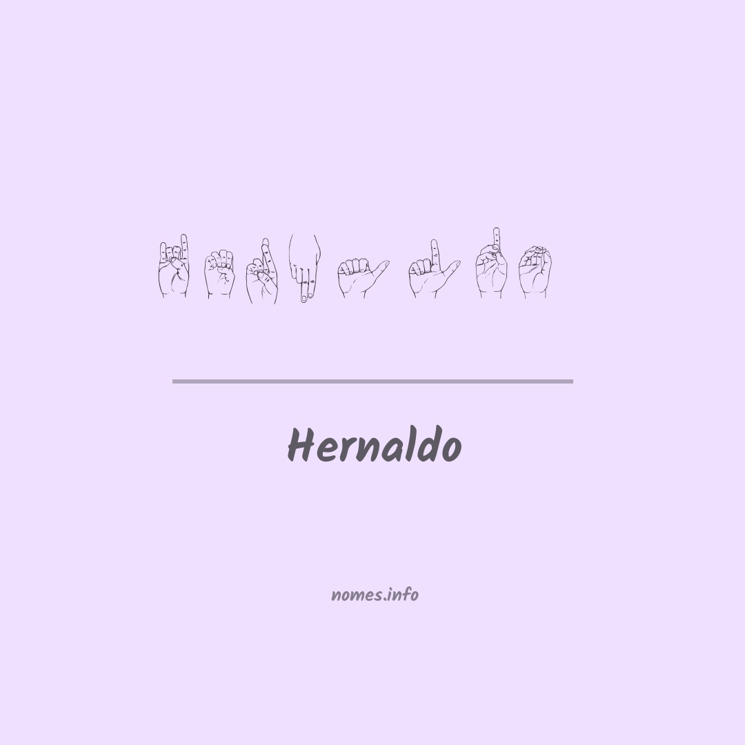 Hernaldo em Libras