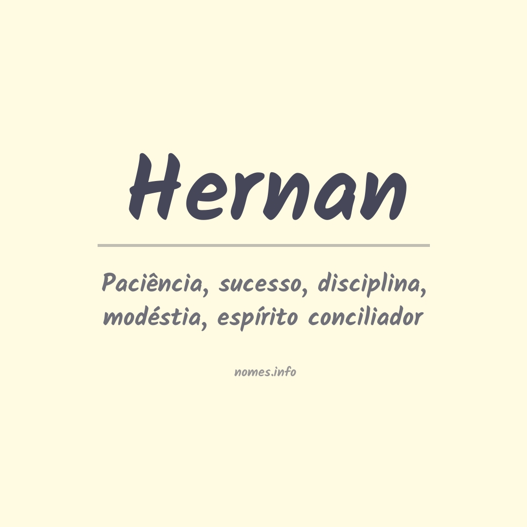 Significado do nome Hernan