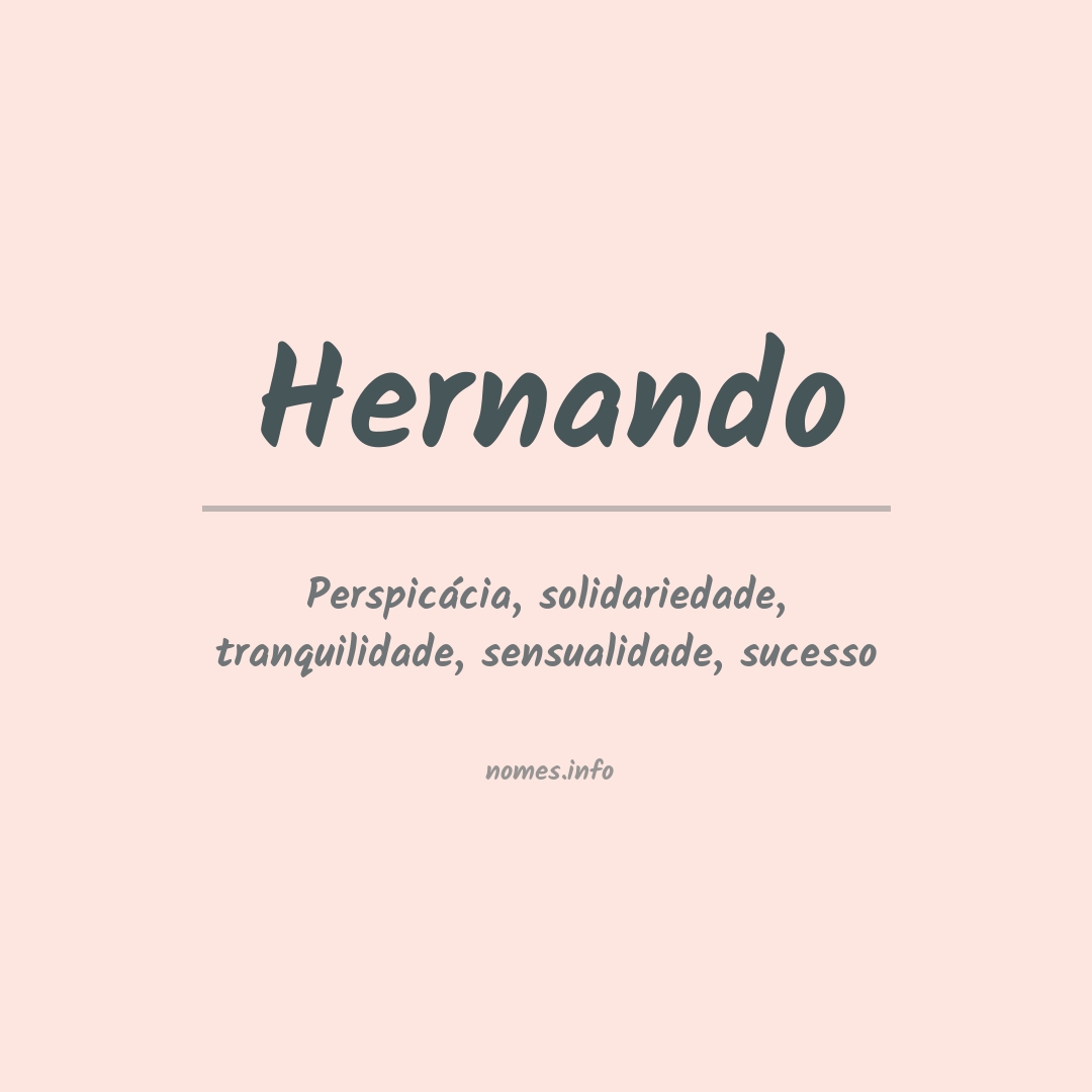 Significado do nome Hernando