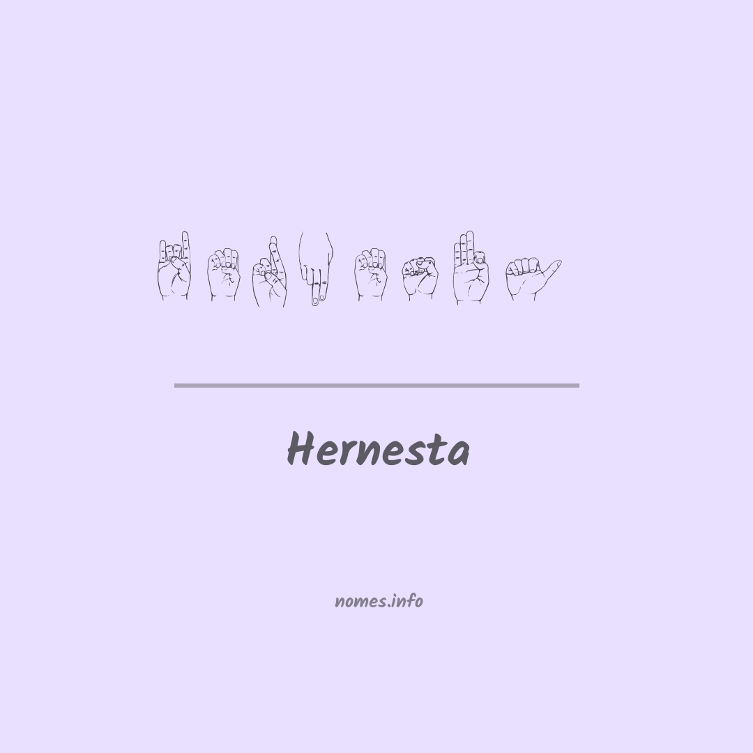 Hernesta em Libras