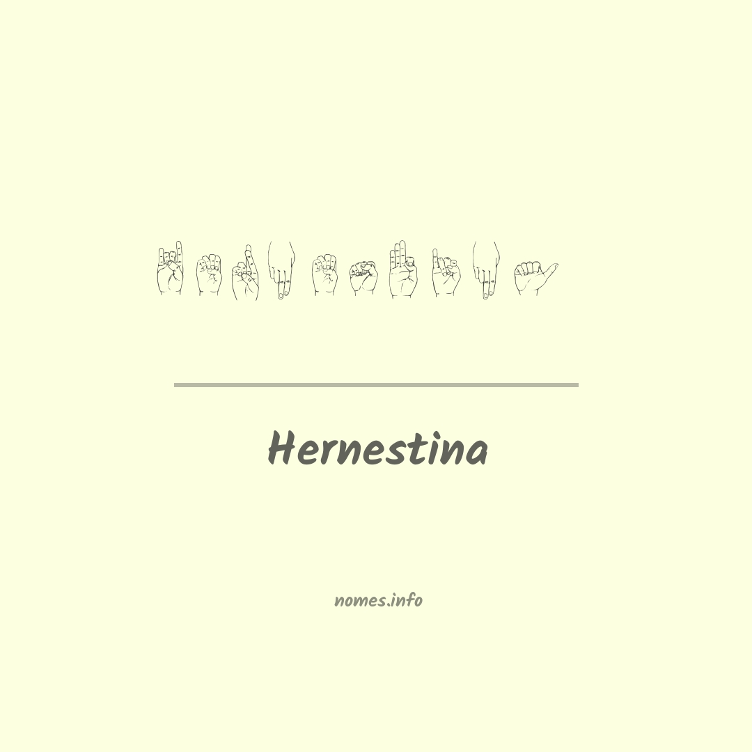 Hernestina em Libras