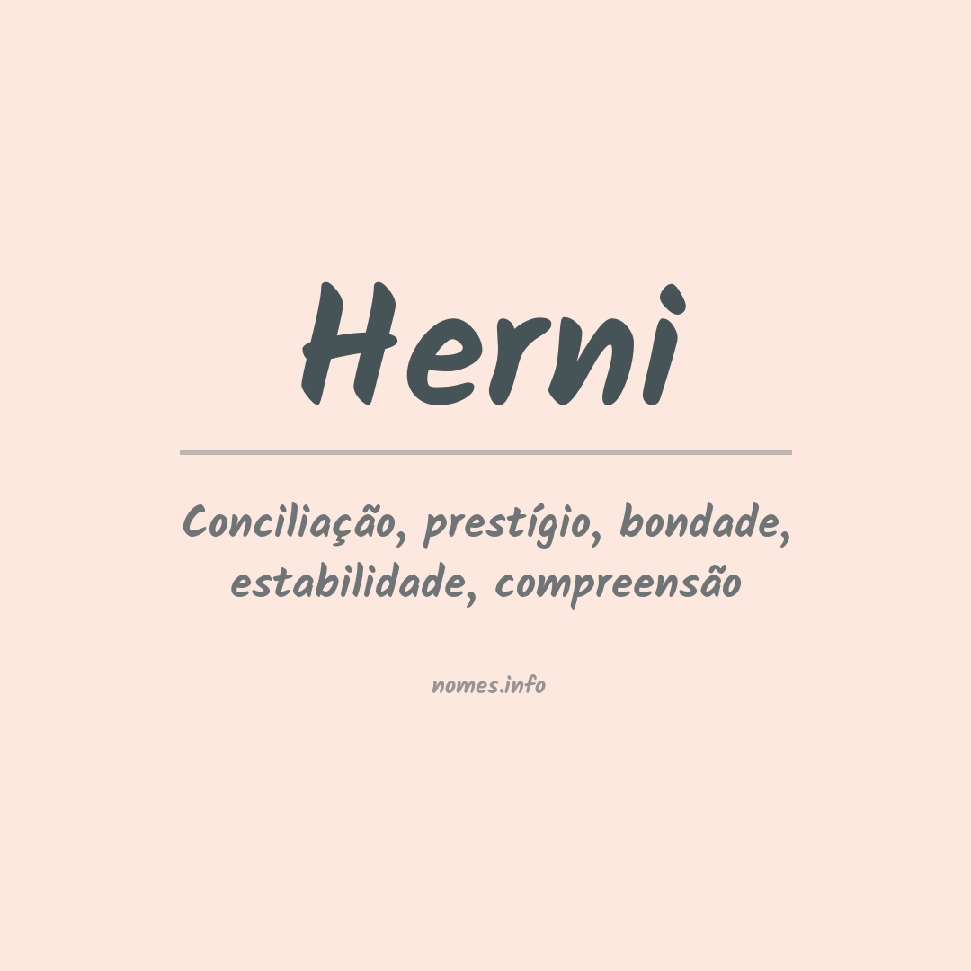 Significado do nome Herni