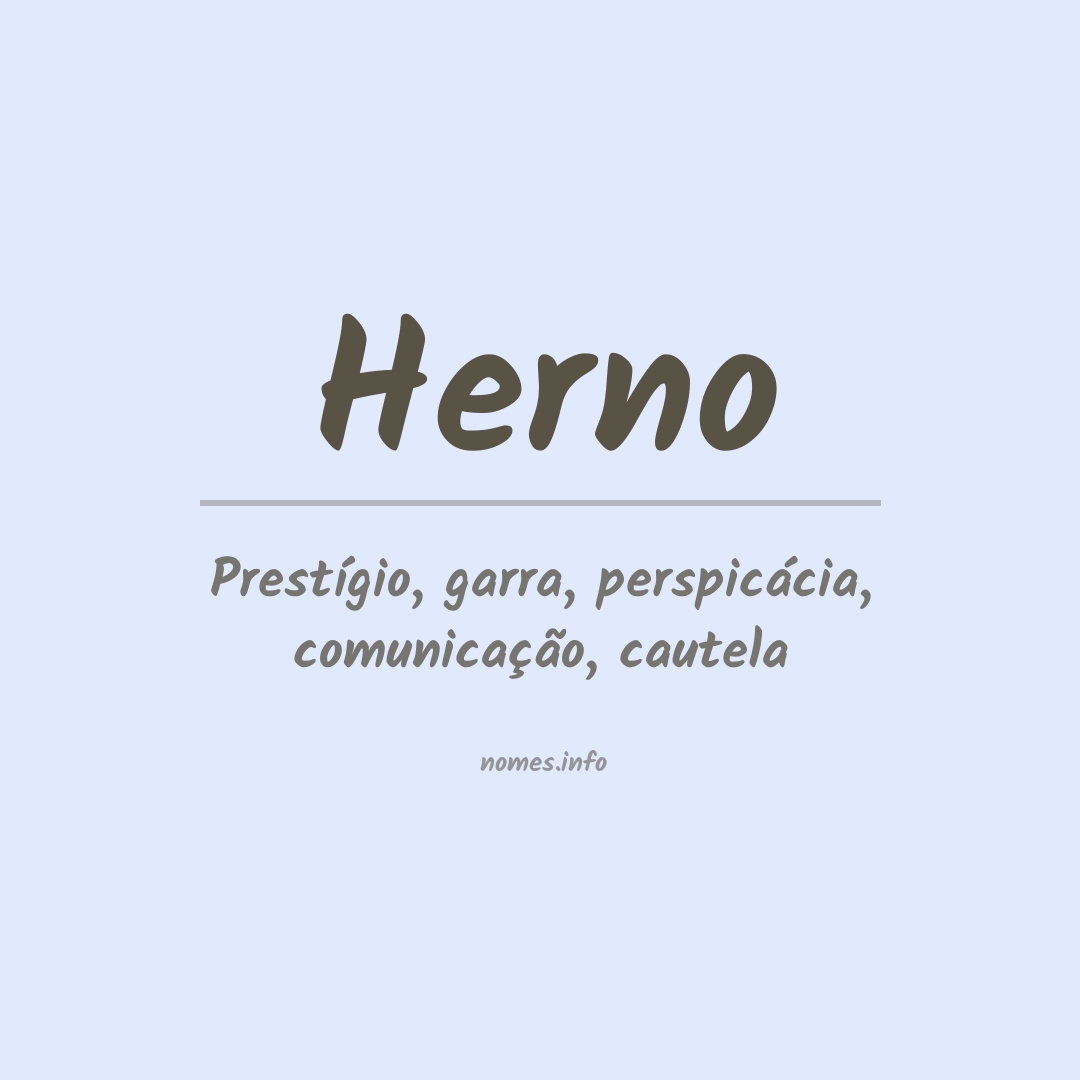 Significado do nome Herno