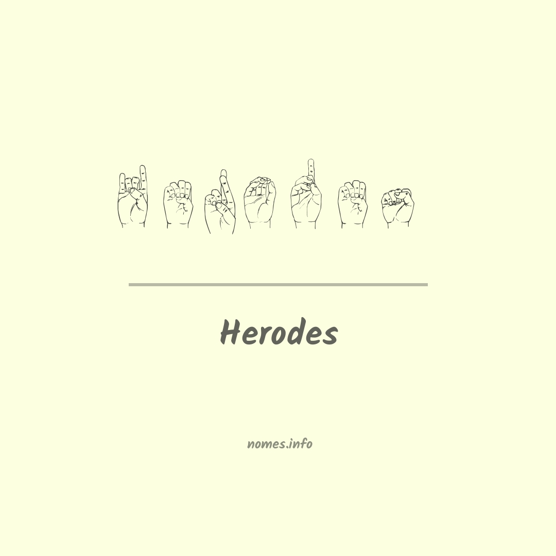 Herodes em Libras
