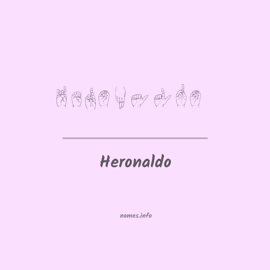 Heronaldo em Libras
