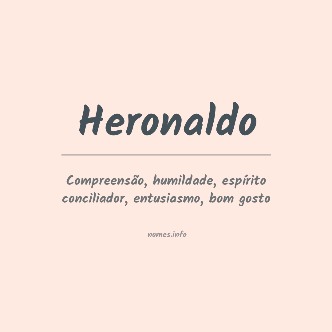 Significado do nome Heronaldo