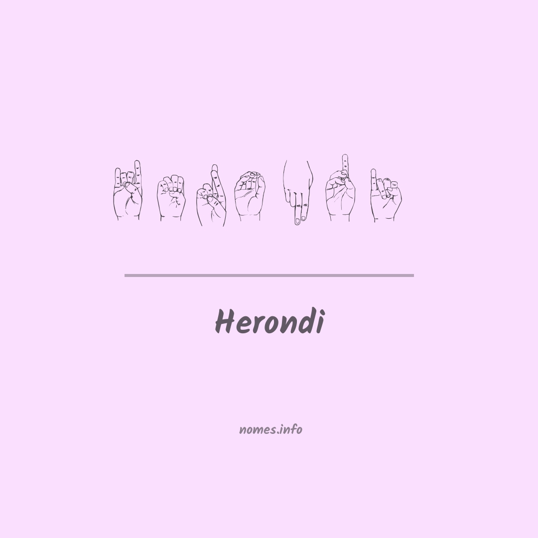 Herondi em Libras