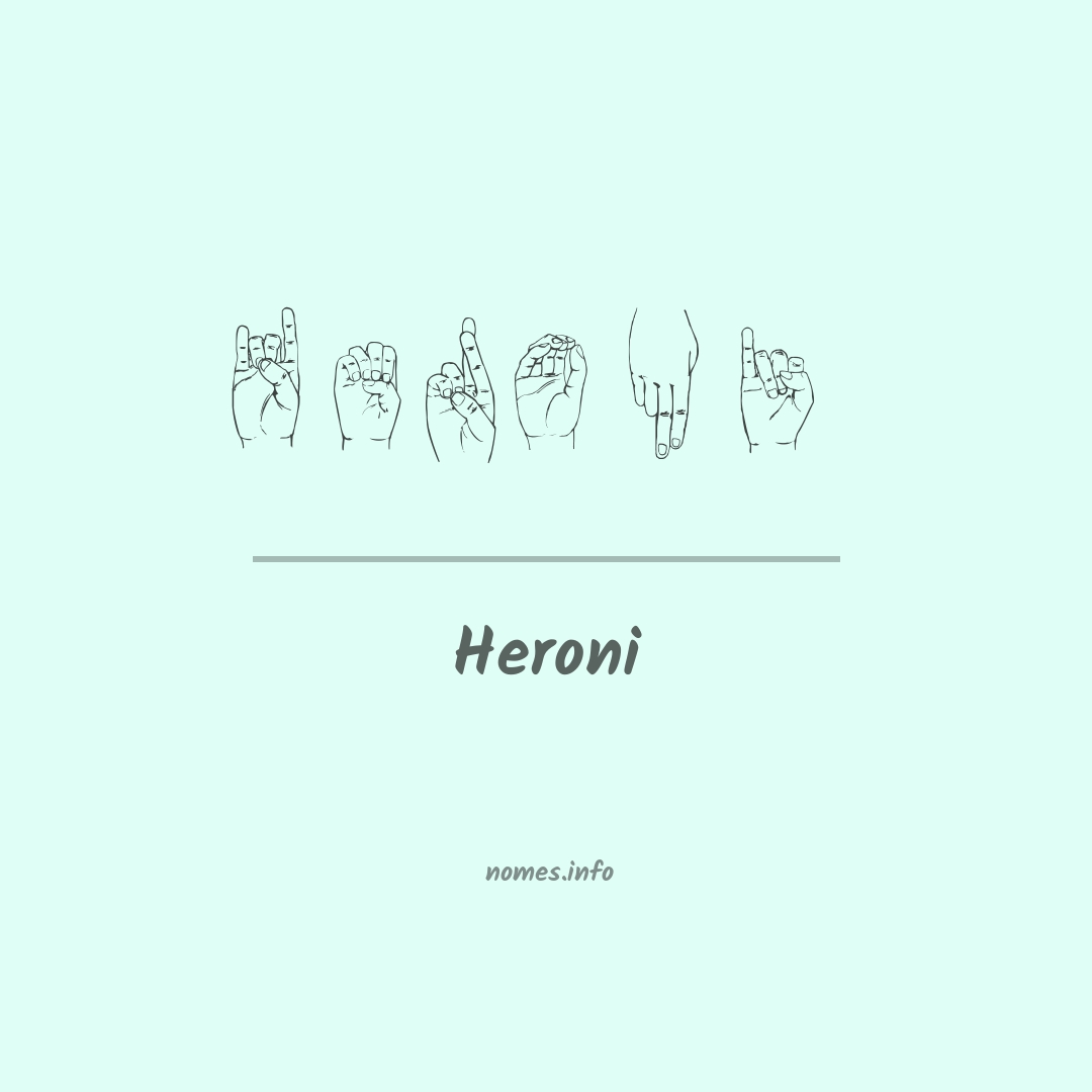 Heroni em Libras