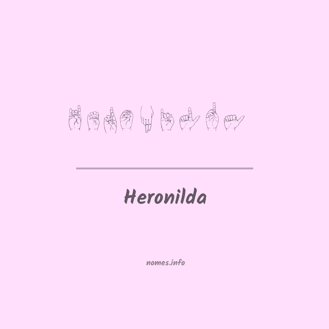 Heronilda em Libras