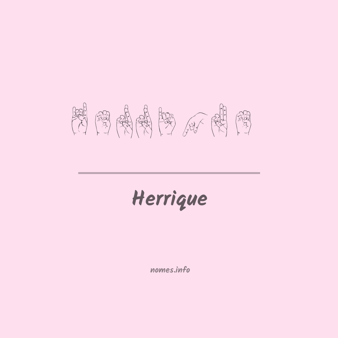 Herrique em Libras