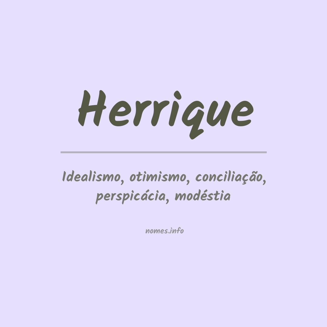 Significado do nome Herrique