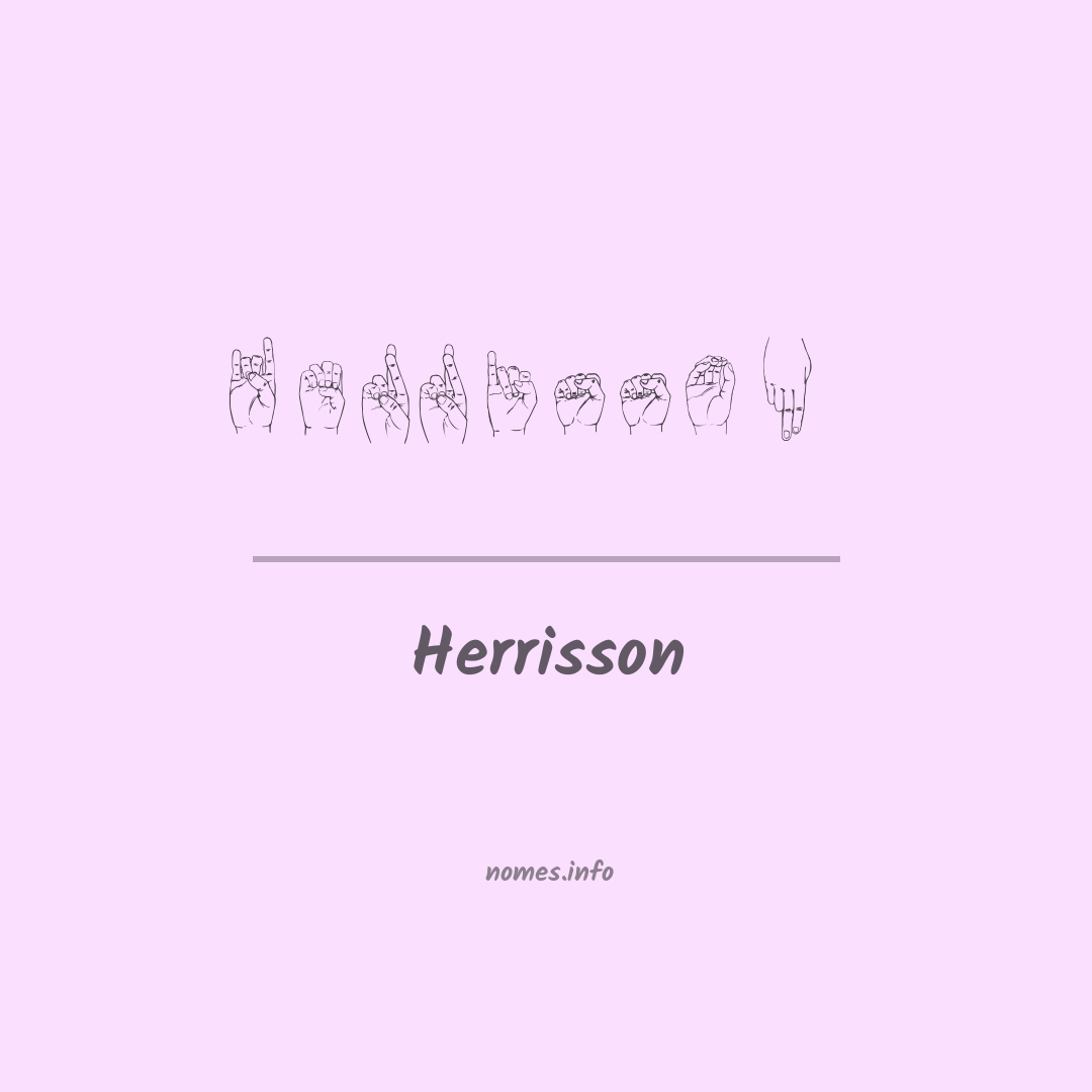 Herrisson em Libras