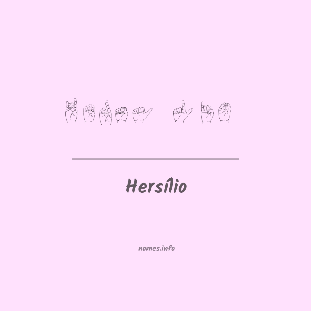 Hersílio em Libras