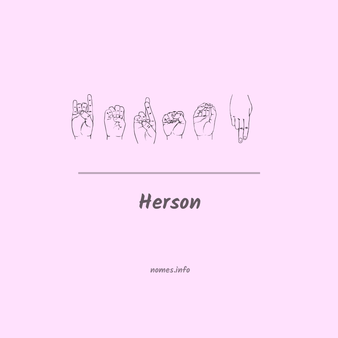 Herson em Libras