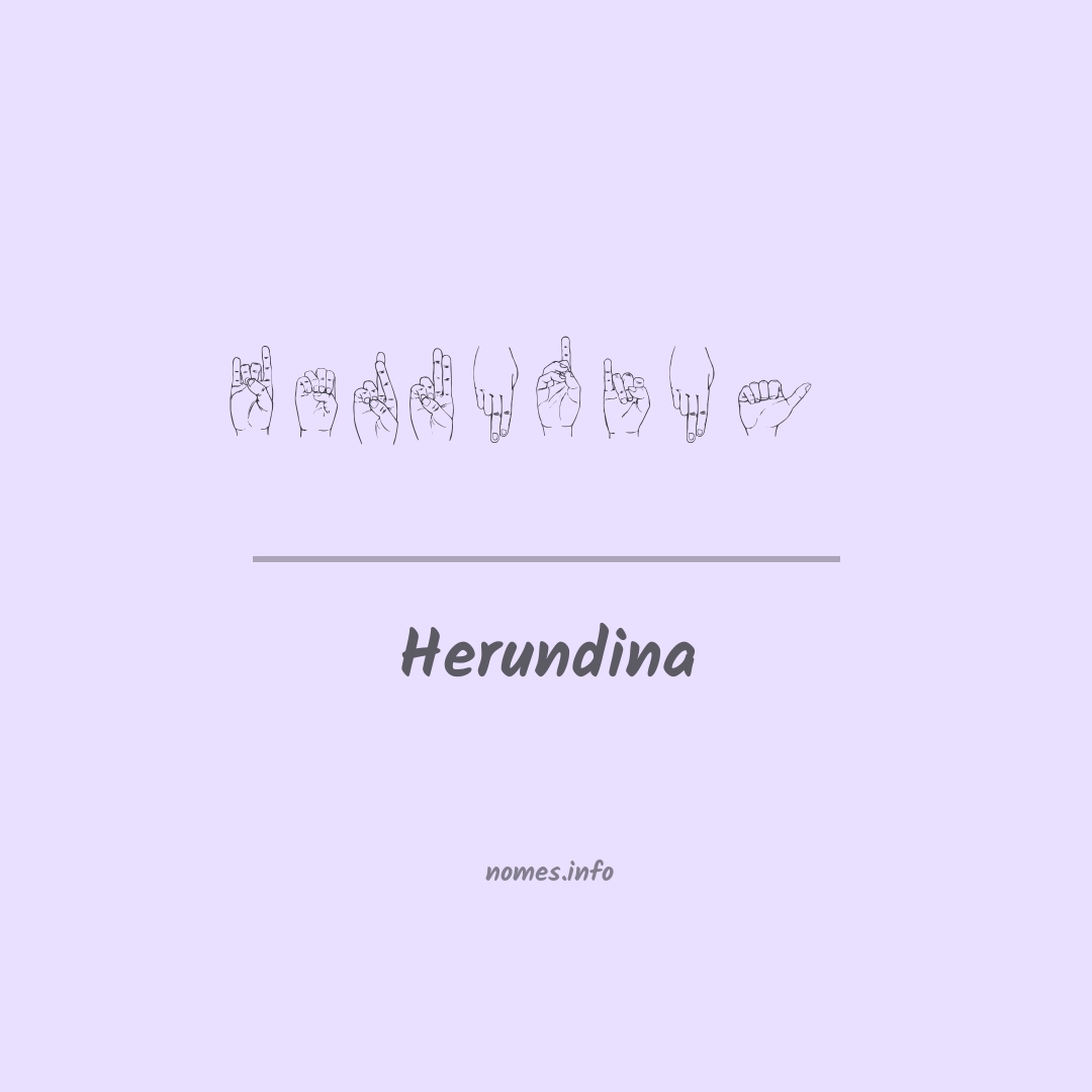 Herundina em Libras