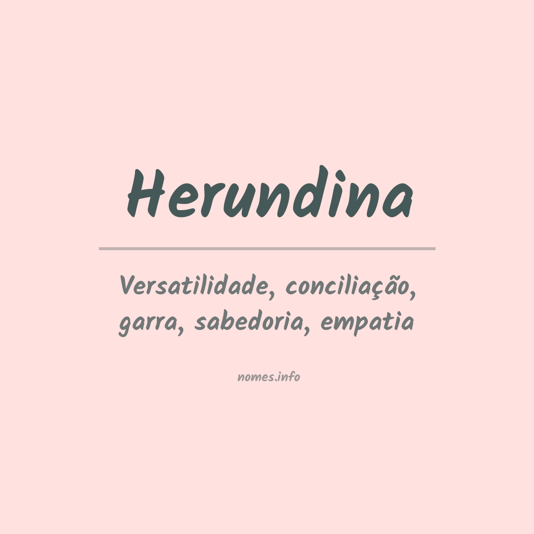 Significado do nome Herundina