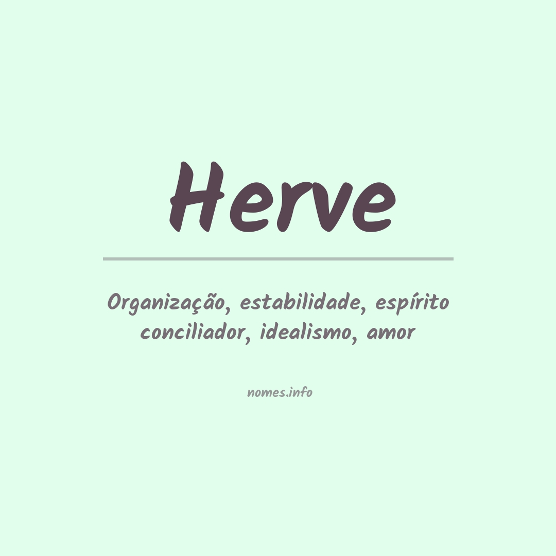 Significado do nome Herve