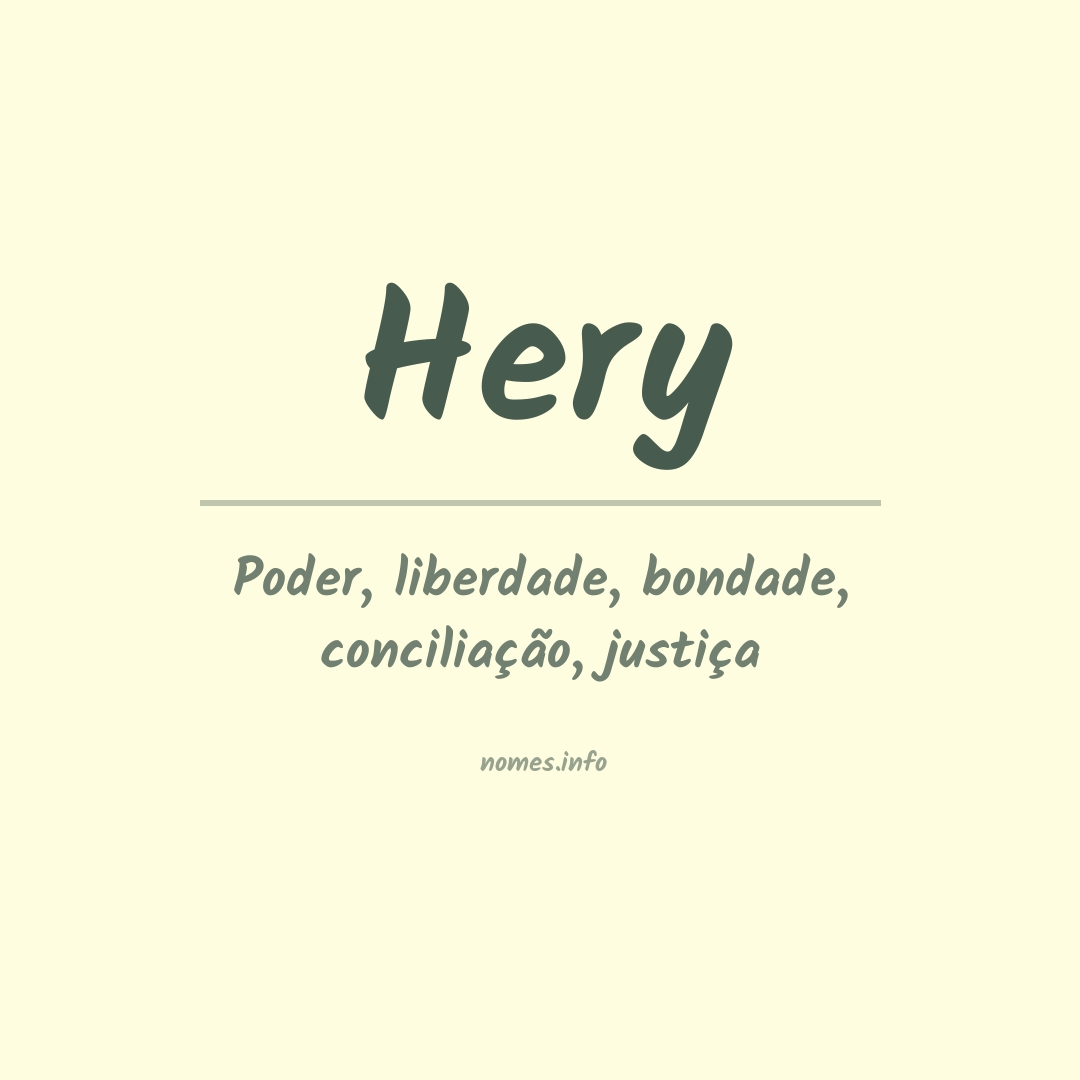 Significado do nome Hery