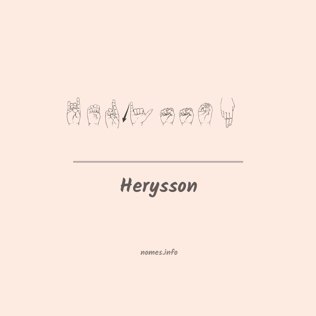 Herysson em Libras