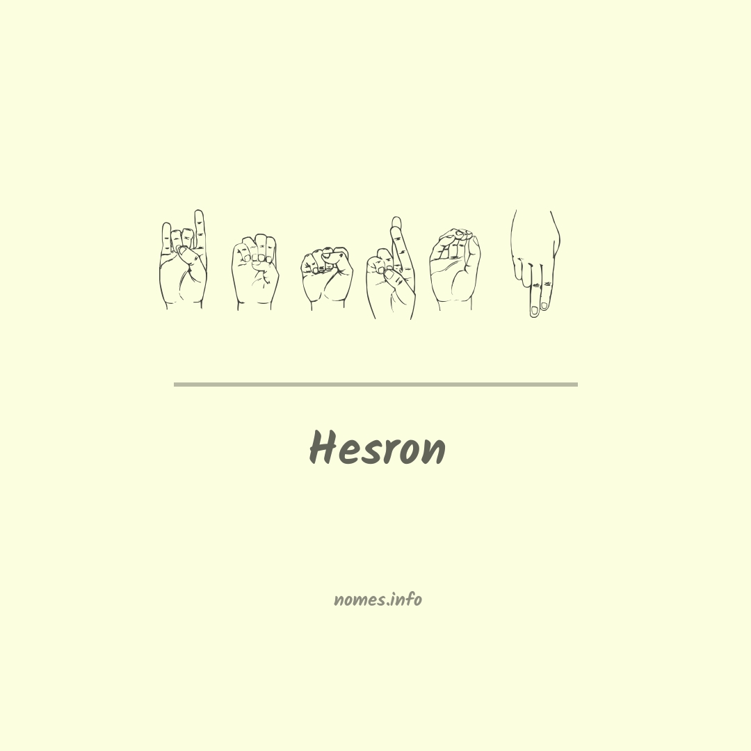 Hesron em Libras
