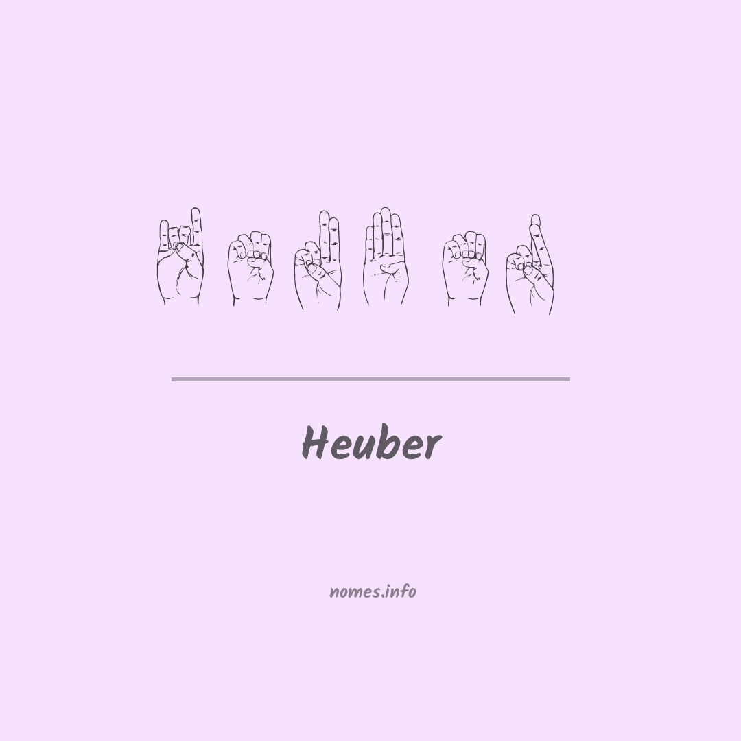 Heuber em Libras