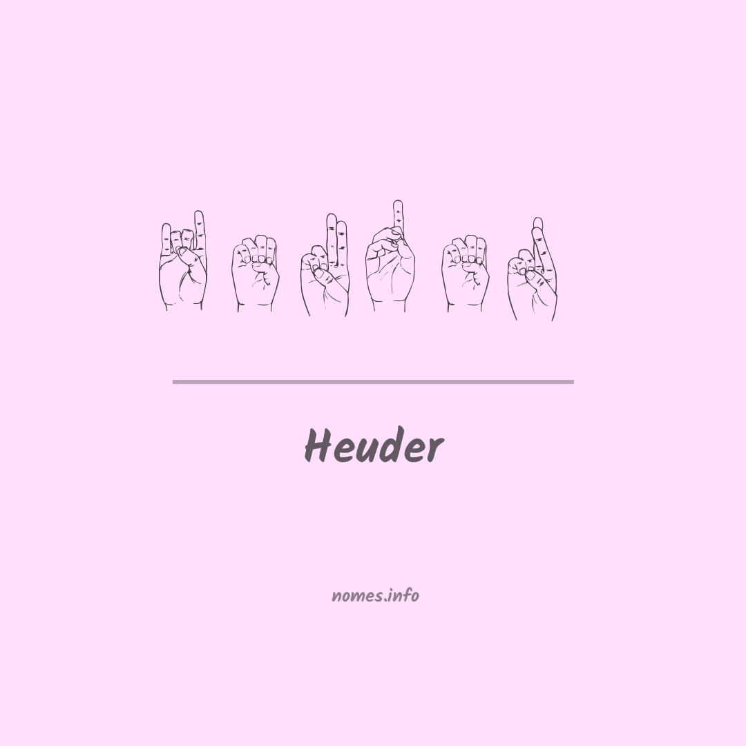 Heuder em Libras