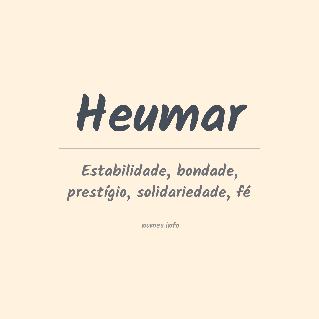 Significado do nome Heumar