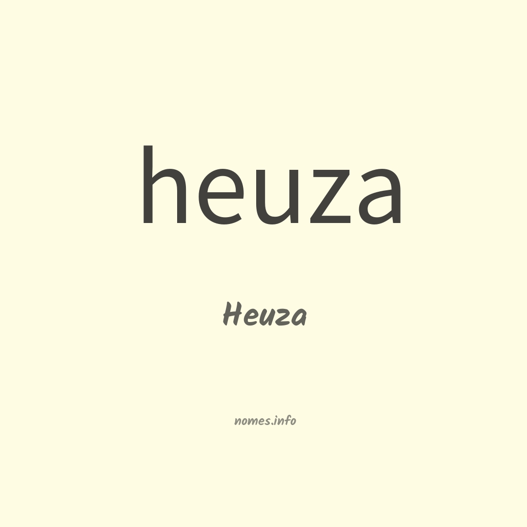 Heuza em chinês