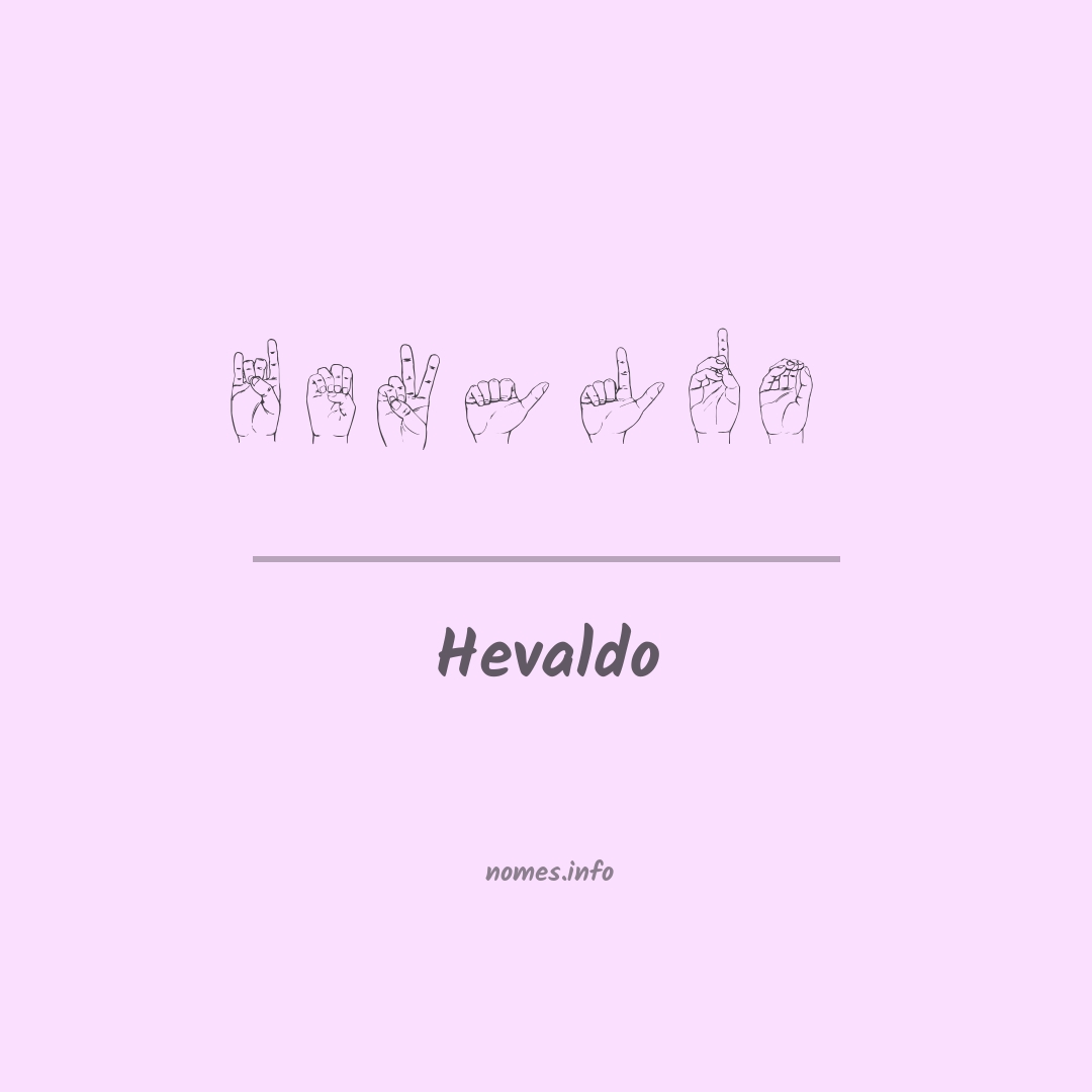 Hevaldo em Libras