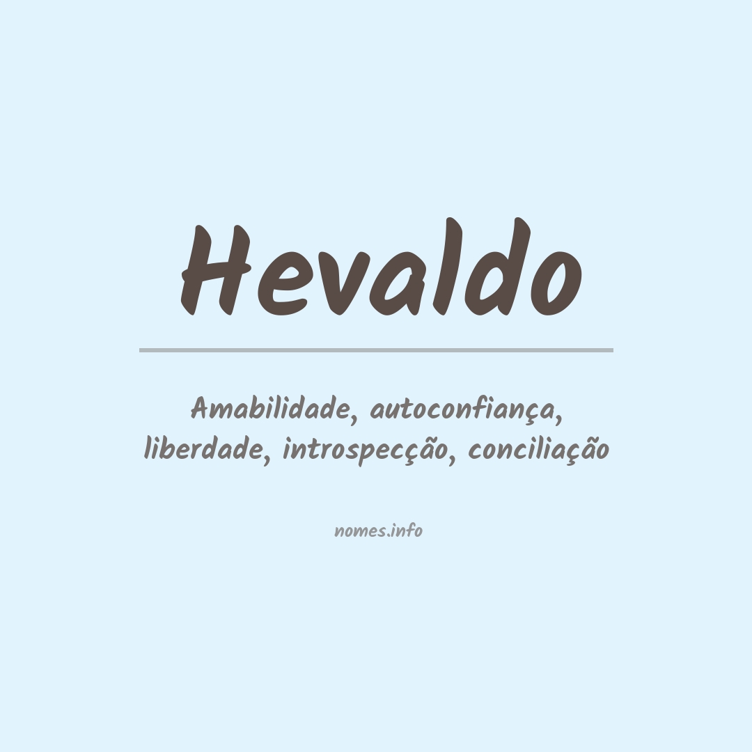 Significado do nome Hevaldo