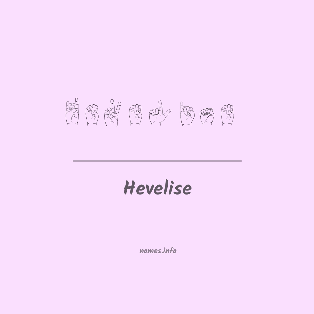 Hevelise em Libras